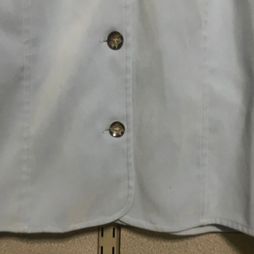 Sag Harbor Women's Blazer Size 14 Blue Button Down Long Sleeve Career‎